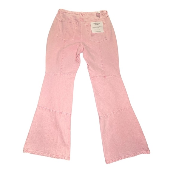 Good American Good Boy Flare Jeans Mineral Rose Quartz. Sz: 15 - Picture 8 of 14